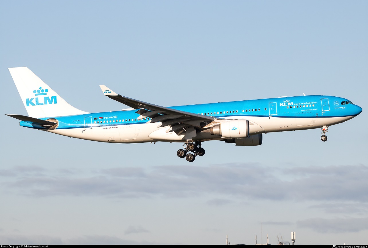 PH-AOD KLM Royal Dutch Airlines Airbus A330-203 photographed at Amsterdam Schiphol (AMS / EHAM) by Adrian Nowakowski