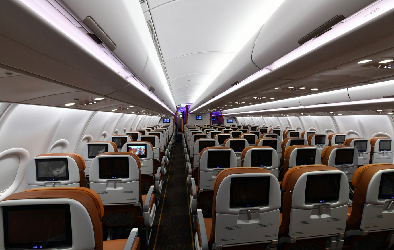 Airbus A330-800 Uganda airlines interior