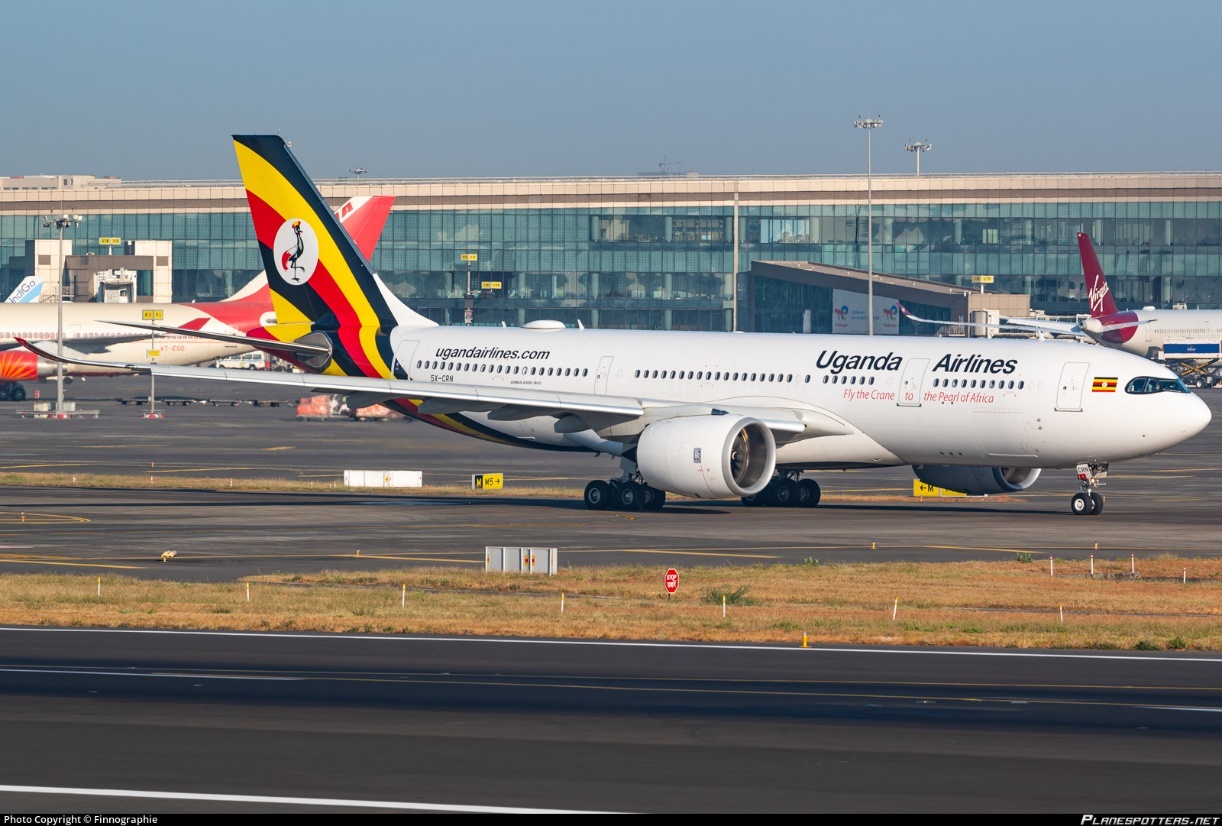 5X-CRN Uganda Airlines Airbus A330-841 photographed at Mumbai Chhatrapati Shivaji (BOM / VABB) by Finnographie