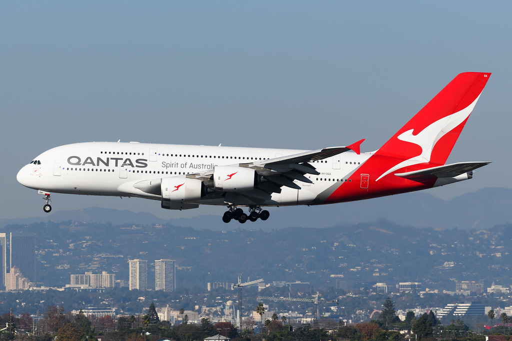 Qantas Airbus A380-800(VH-OQA) Los Angeles | Qantas Airbus A | Flickr