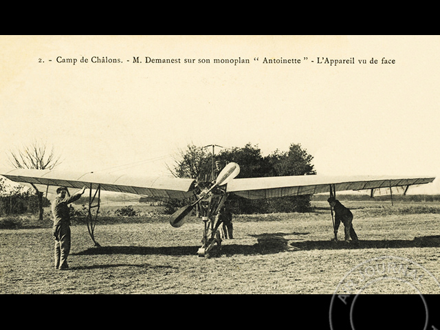 Le 19 fvrier 1909 dans le ciel : Le pilote d'essai Demanest prend les  commandes de l'Antoinette IV | Air Journal