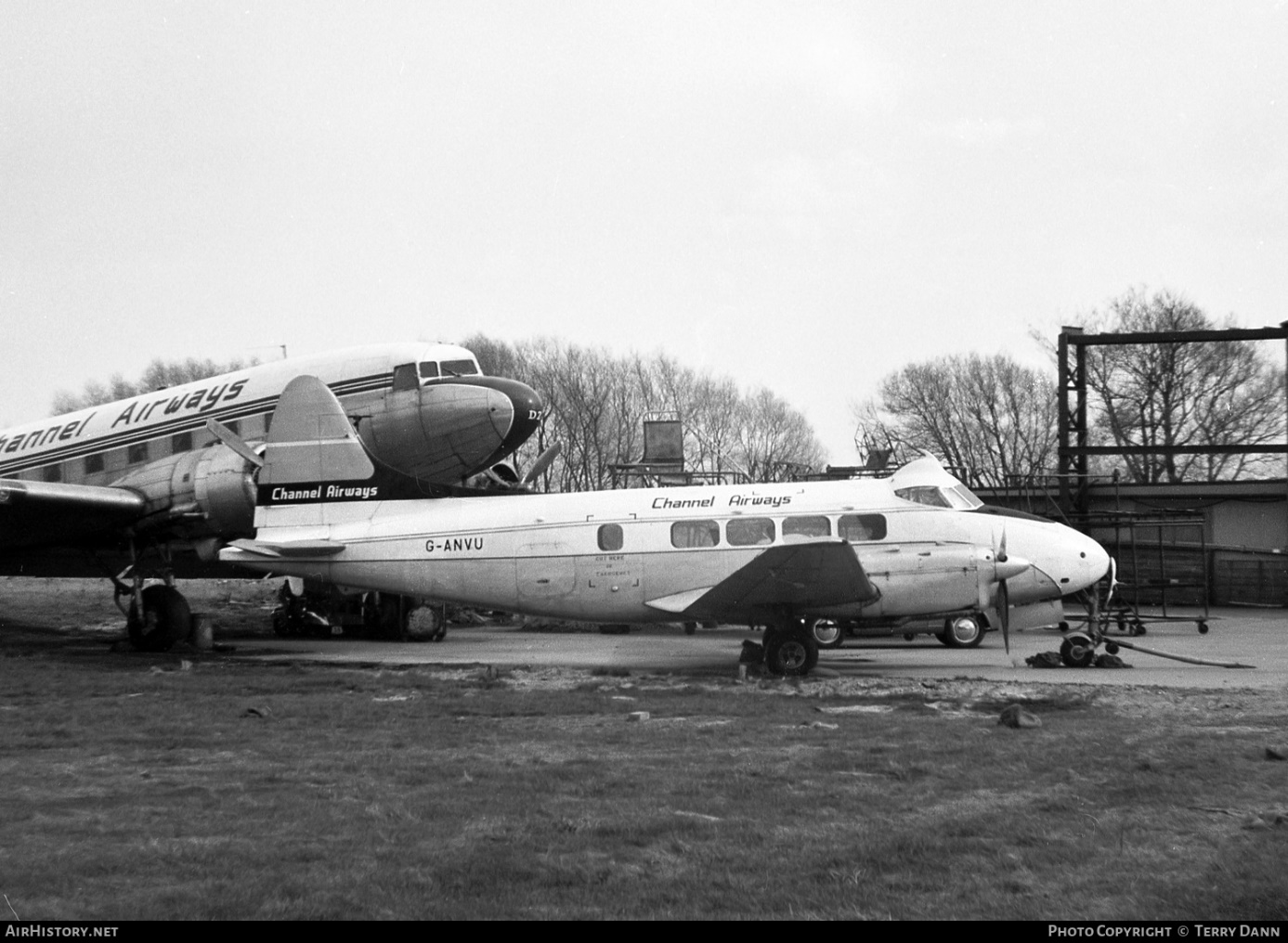 Aircraft Photo of G-ANVU | De Havilland D.H. 104 Dove 1B | Channel Airways  | AirHistory.net #235075