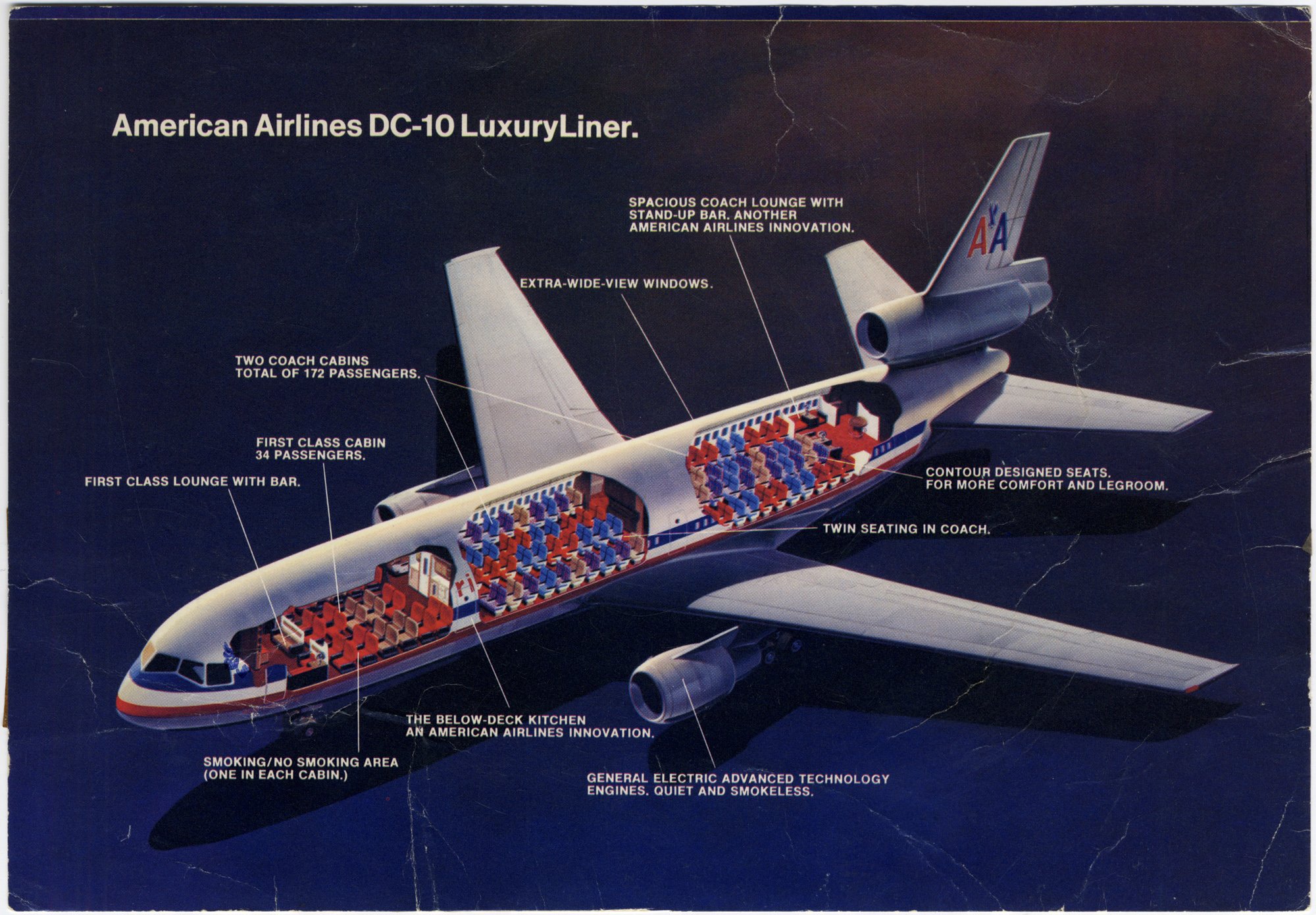 McDonnel Douglas DC-10-10 cutaway drawing