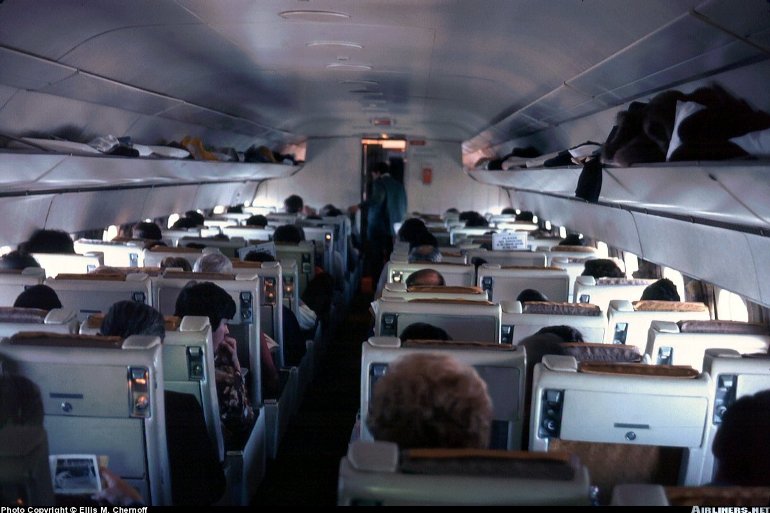 Douglas DC-8-10 cabin interior