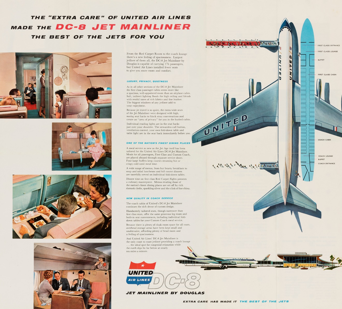 United airlines DC-8 advertisement