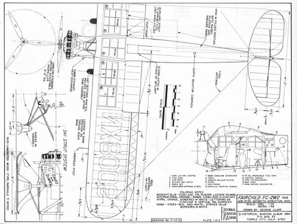 Drawing - Paul Matt - Fairchild FC-2W