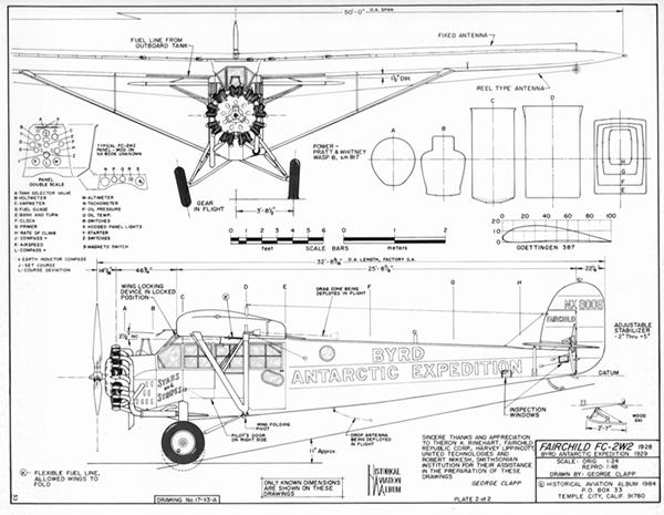 Drawing - Paul Matt - Fairchild FC-2W