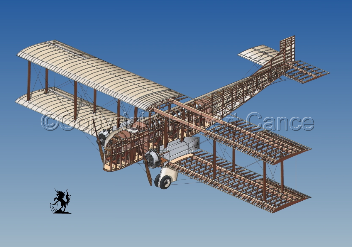 Painting : "Farman F60 Goliath #1.3" (Original art by Hubert Cance)