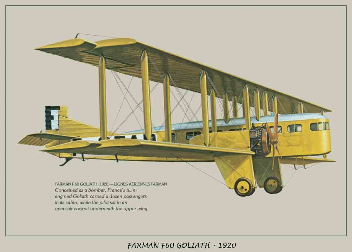 Farman F.60 Goliath, 1920.