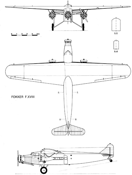 Blueprints &gt; WW2 Airplanes &gt; Various &gt; Fokker F.XVIII