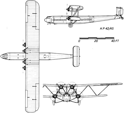 Blueprints &gt; WW2 Airplanes &gt; Handley-Page &gt; Handley-Page HP.42-45