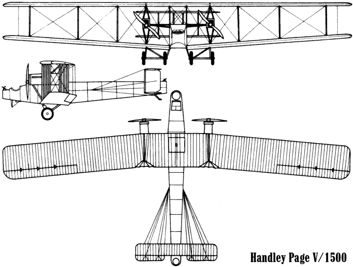 Afbeeldingsresultaat voor Handley Page V/1500