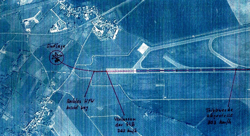 Ilyushin Il-62M | DDR-SEW | aerial picture of the crash site