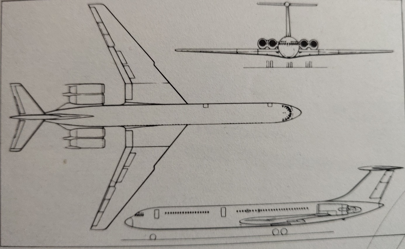 Ilyushin Il-62 3-view