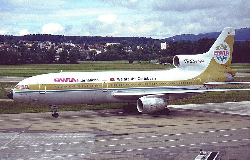 Lockheed L1011-500 | BWIA | 9Y-TGJ | Zurich-Kloten apt. Sep.1993