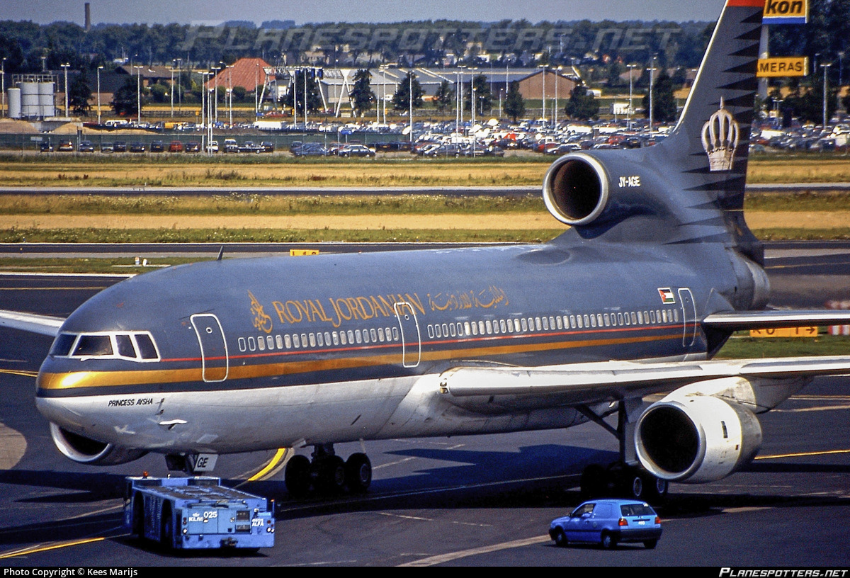 JY-AGE Royal Jordanian Lockheed L-1011 TriStar 500 (L-1011-385-3) Photo by  Kees Marijs | ID 1379187 | Planespotters.net