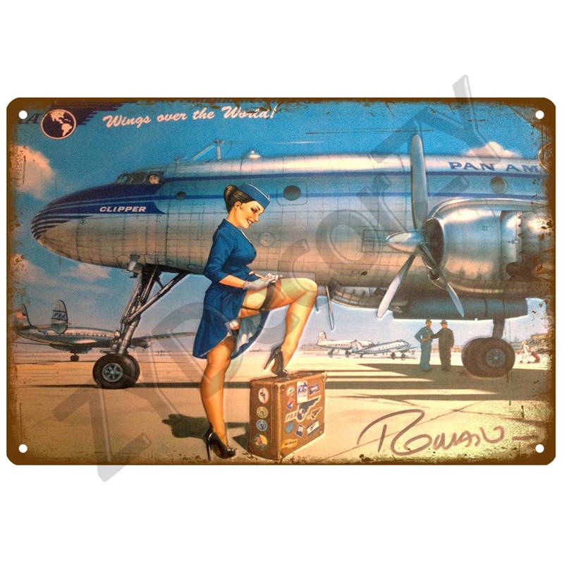 Airplane Metal Sign House Plaque Metal Poster Tin Sign Plate Wall Posters  Vintage Retro Aesthetic Room Decor Wall Art Decoration|Plaques &amp; Signs| -  AliExpress