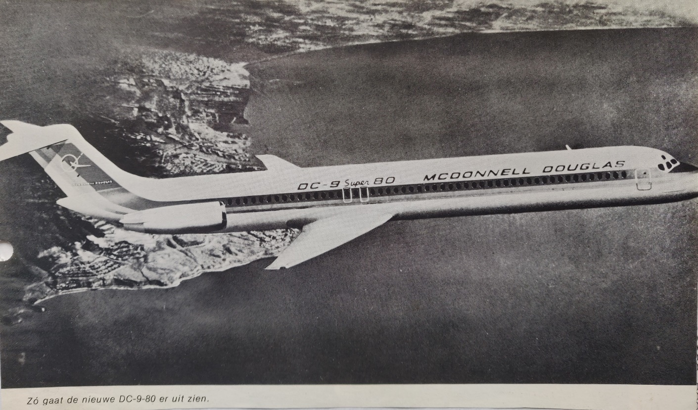 Mcdonnel Douglas DC-9 Super 80 prototype in flight