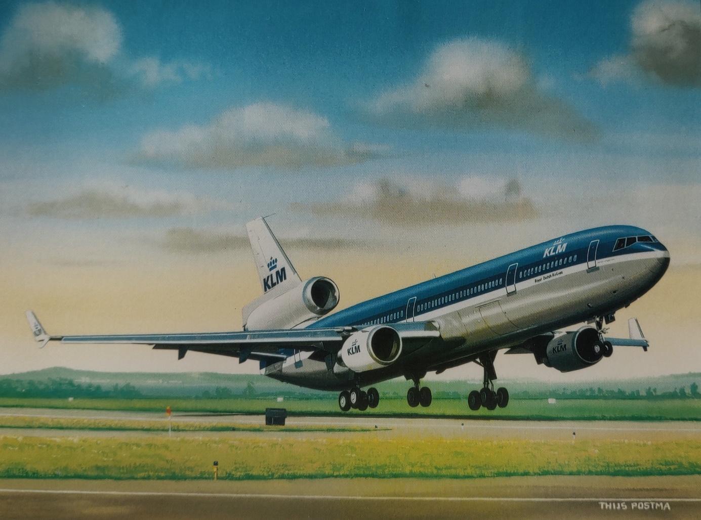 McDonnel Douglas MD-11 | KLM | painting by Thijs Postma