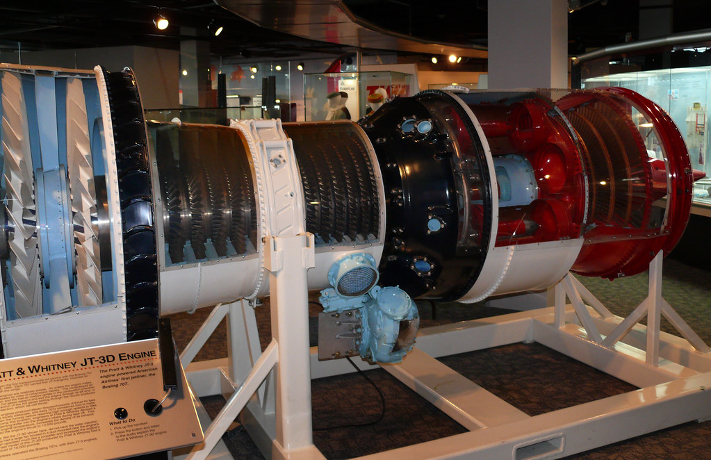 Pratt & Whitney JT3D engine, American Airlines Museum, Dal | Flickr