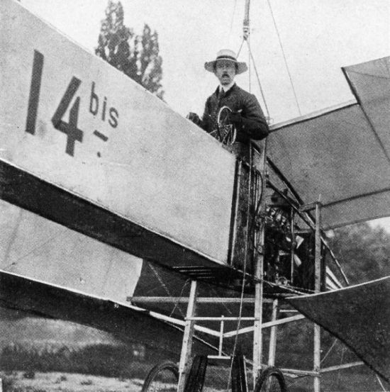 Santos-Dumont standing in the cockpit of the 14-bis | Aviation ...