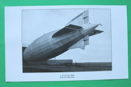 Marine Zeppelin Luftschiff LZ79 L 41 vor der Halle Hangar 1914-1918 1.WK  WWI | eBay