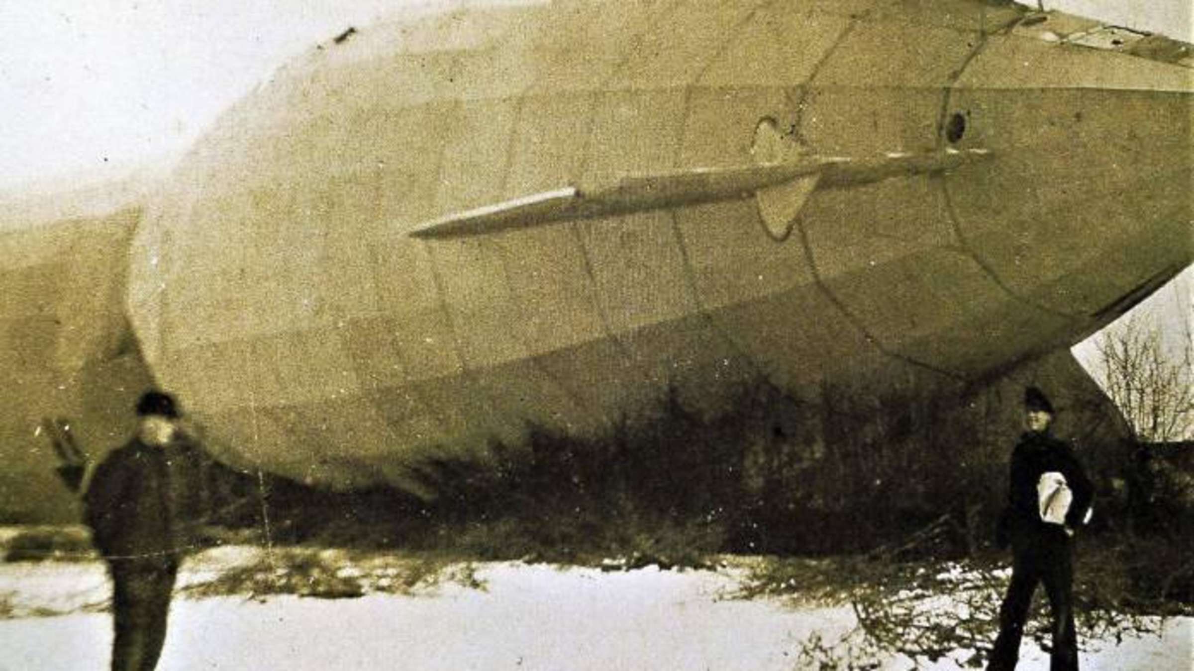 Zeppelin LZ82 L 36 strandet bei Bosse am Aller