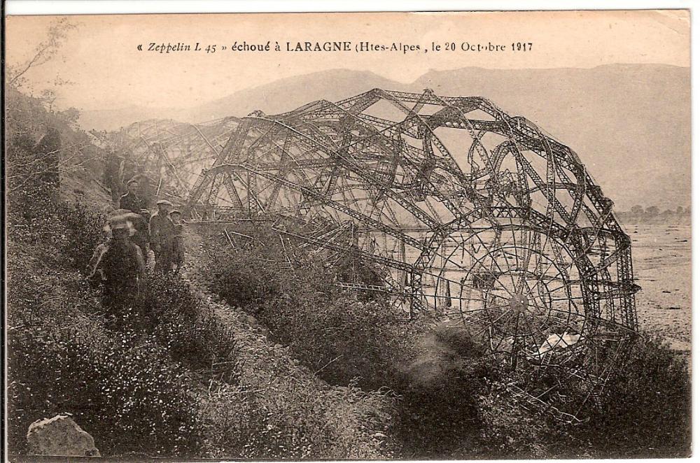 Zeppelin L45 chou a Laragne (Htes-Alpes, le 20 Octobre 1917